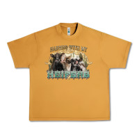 Peanut Butter hanging with my heifers Urban Heavy Tee - NancyCooperArtShop