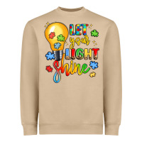 Mushroom let your light shine Heavyweight Sweatshirt - LillyAllenDesigns