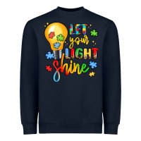 Navy let your light shine Heavyweight Sweatshirt - LillyAllenDesigns