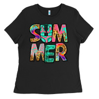 Black summer leopard tie dye Ladies Tee - Jasminsmagicworld