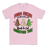 Bubblegum Pink farm fresh christmas tree Classic Tee - MaliasSmallBusiness