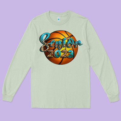 Basketball Senior 2023 Long Sleeve Tee Designed By Bundleandbundleshop