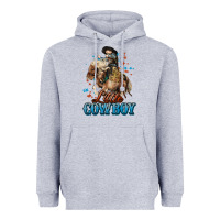 Heather Grey Little Cowboy Midilli Horse kid boy Heavyweight Hoodie - HowdyJamesFarm
