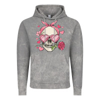 Cloud Rock valentine's day skull Vintage Hoodie - MaliasSmallBusiness