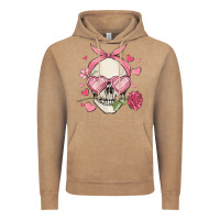 Vintage Coffee valentine's day skull Vintage Hoodie - MaliasSmallBusiness