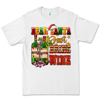 White dear santa just bring wine Premium Tee - AdoDesignShop