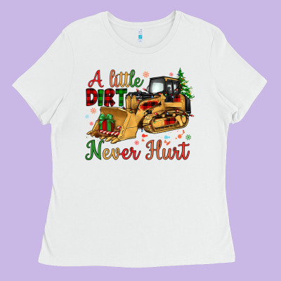Christmas A Little Dirt Never Hurt Ladies Tee Designed By Artiststas