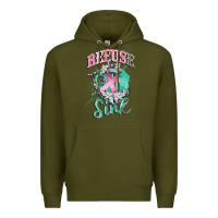 Army Green refuse to sink cancer Premium Hoodie - CowGirlArtShop