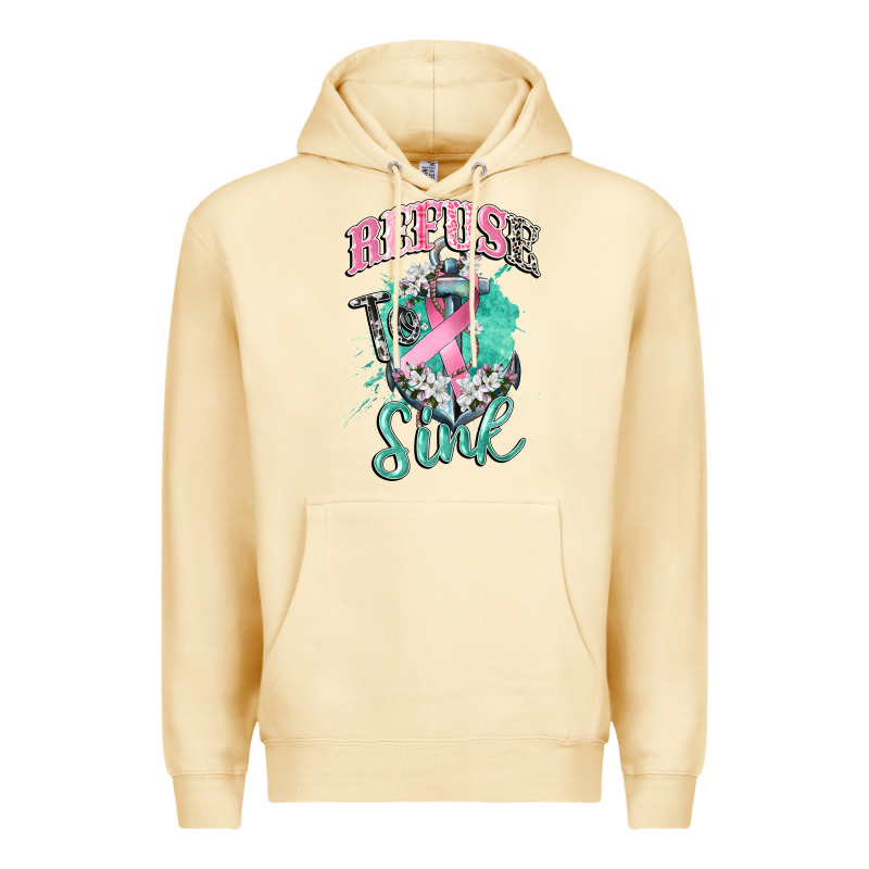 Refuse To Sink Cancer Premium Hoodie by CowGirlArtShop | Teevron