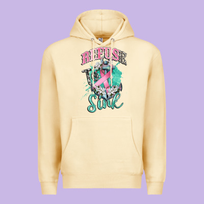 Refuse To Sink Cancer Premium Hoodie Designed By Cowgirlartshop