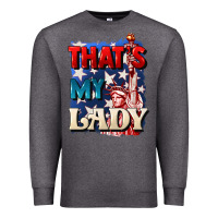 Charcoal Heather Thats my lady 4th of july Premium Sweatshirt - CowGirlArtShop