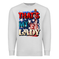 Dove Grey Thats my lady 4th of july Premium Sweatshirt - CowGirlArtShop