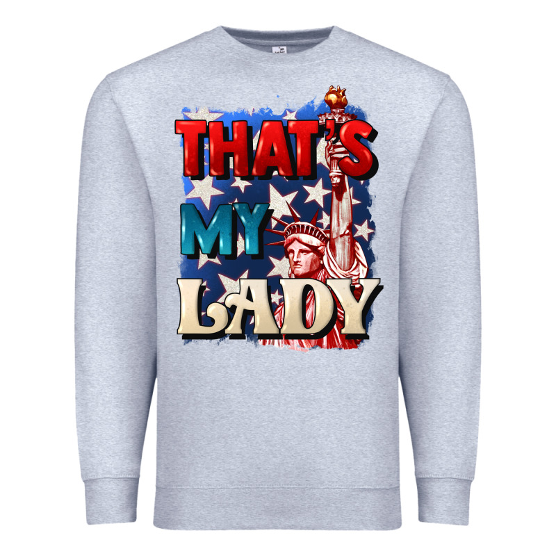 Thats My Lady 4th Of July Premium Sweatshirt by CowGirlArtShop | Teevron