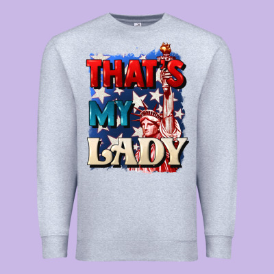 Thats My Lady 4th Of July Premium Sweatshirt Designed By Cowgirlartshop