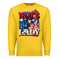 Lemon Thats my lady 4th of july Premium Sweatshirt - CowGirlArtShop
