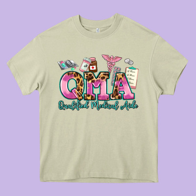 Qma Qualified Medical Aide Heavy Core Tee Designed By Adodesignshop