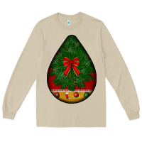 Mushroom christmas teardrop Long Sleeve Tee - BundleAndBundleShop