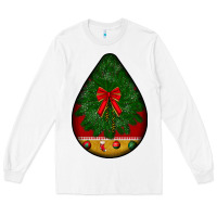 White christmas teardrop Long Sleeve Tee - BundleAndBundleShop
