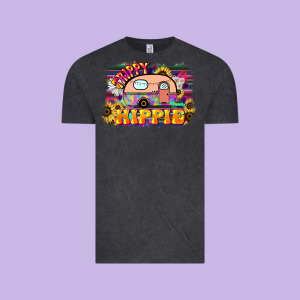 Trippy Hippie Vintage Tee Designed By Nancycooperartshop