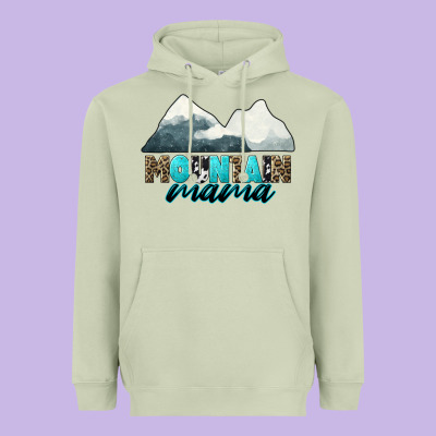 Mountain Mama Heavyweight Hoodie Designed By Cowgirlartshop