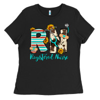 Black rn registered nurse Ladies Tee - Artiststas