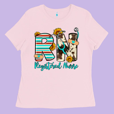 Rn Registered Nurse Ladies Tee Designed By Artiststas