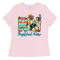 Bubblegum Pink rn registered nurse Ladies Tee - Artiststas