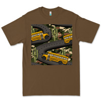 Cacao cactus camouflage school bus seamless pattern Premium Tee - BundleAndBundleShop