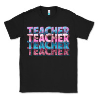 Black teacher stacked Classic Tee - NancyCooperArtShop