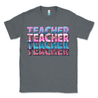 Charcoal Heather teacher stacked Classic Tee - NancyCooperArtShop