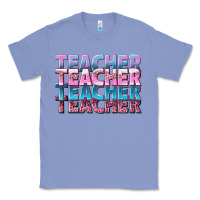 Colony Blue teacher stacked Classic Tee - NancyCooperArtShop