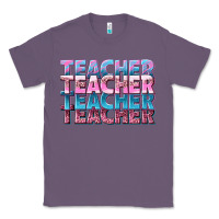 Lavender teacher stacked Classic Tee - NancyCooperArtShop