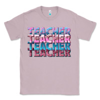 Lilac teacher stacked Classic Tee - NancyCooperArtShop