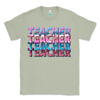 Matcha teacher stacked Classic Tee - NancyCooperArtShop