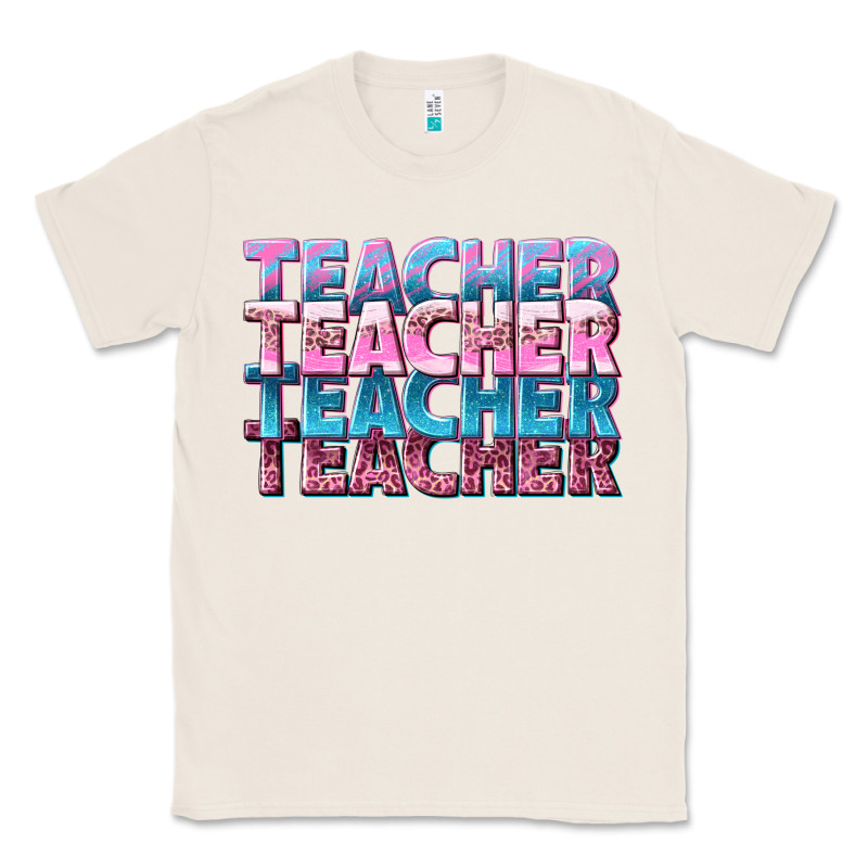 Teacher Stacked Classic Tee by NancyCooperArtShop | Teevron
