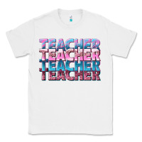 White teacher stacked Classic Tee - NancyCooperArtShop