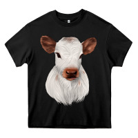Black White Cute Calf Heavy Core Tee - JahusDesignShop