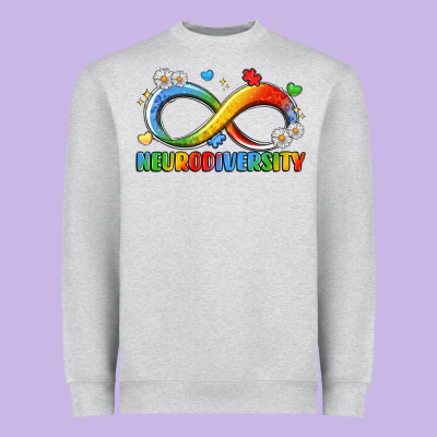 Neurodiversity Heavyweight Sweatshirt Designed By Lillyallendesigns