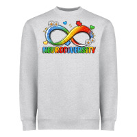 Heather Grey neurodiversity Heavyweight Sweatshirt - LillyAllenDesigns