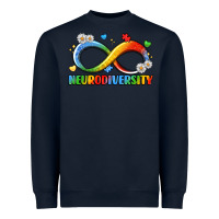 Navy neurodiversity Heavyweight Sweatshirt - LillyAllenDesigns