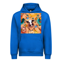Cobalt western farm animals seamless pattern Urban Hoodie - BundleAndBundleShop