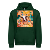 Forest Green western farm animals seamless pattern Urban Hoodie - BundleAndBundleShop