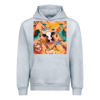 Heather Grey western farm animals seamless pattern Urban Hoodie - BundleAndBundleShop