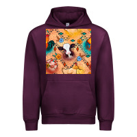 Mauve Wine western farm animals seamless pattern Urban Hoodie - BundleAndBundleShop