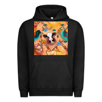 Pigment Black western farm animals seamless pattern Urban Hoodie - BundleAndBundleShop