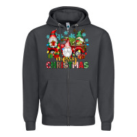 Smoke merry christmas gnome truck Zipper Hoodie - texasbilliewilder