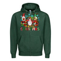 Sports Green merry christmas gnome truck Zipper Hoodie - texasbilliewilder