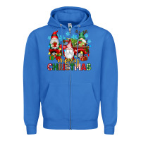 True Royal merry christmas gnome truck Zipper Hoodie - texasbilliewilder