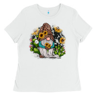 White gnomes sunflower cactus Ladies Tee - JahusDesignShop