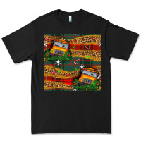 Black christmas school bus seamless pattern Premium Tee - BundleAndBundleShop